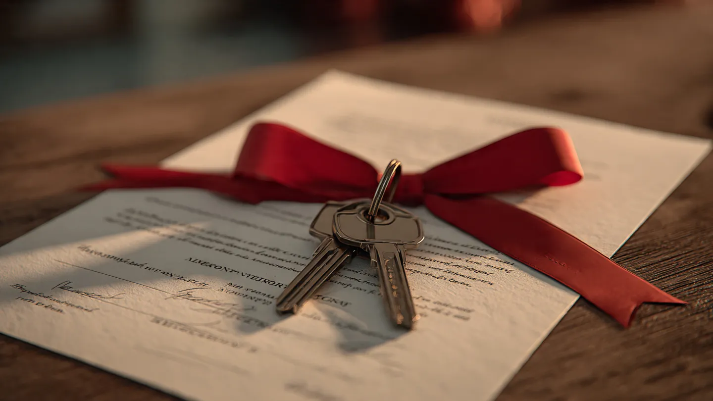 Persona firmando documentos para escriturar obra nueva pasos en una notaría moderna en 2026