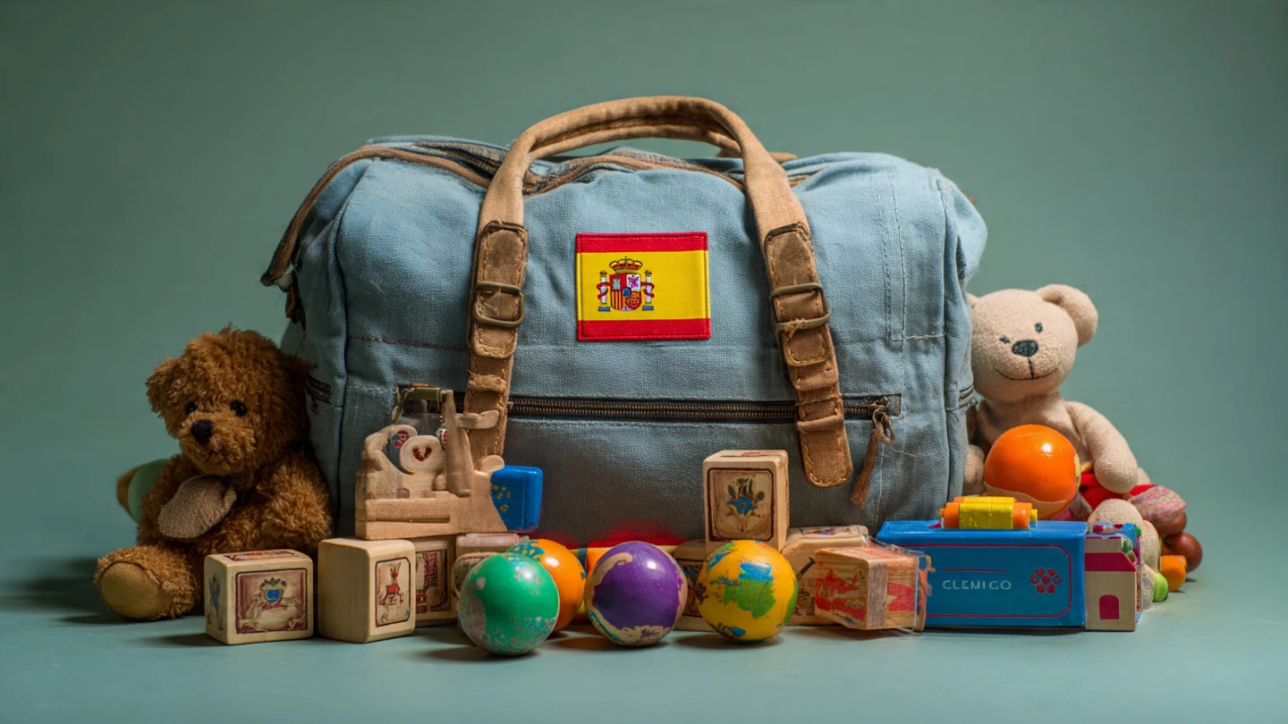 Madre joven realizando el título familia numerosa renovar desde su tablet en el salón de su casa en 2026